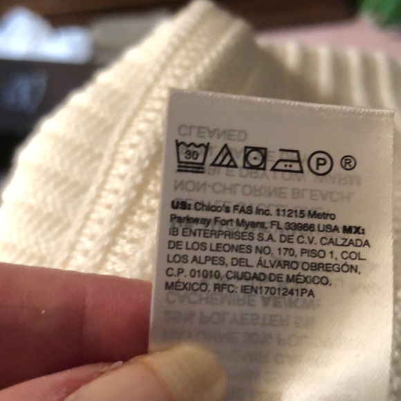 Chico's Pullover Ivory Sweater New with Tags - Picture 7 of 8